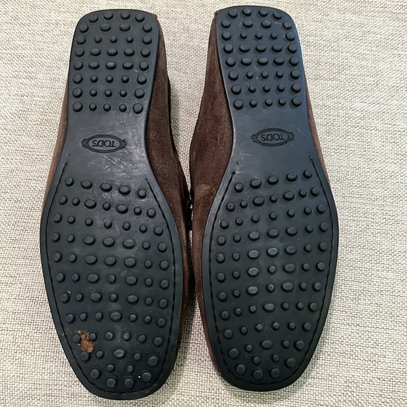 TOD'S GOMMINO DRIVING SHOES IN SUEDE - BROWN Sz 9 - Picture 2 of 9